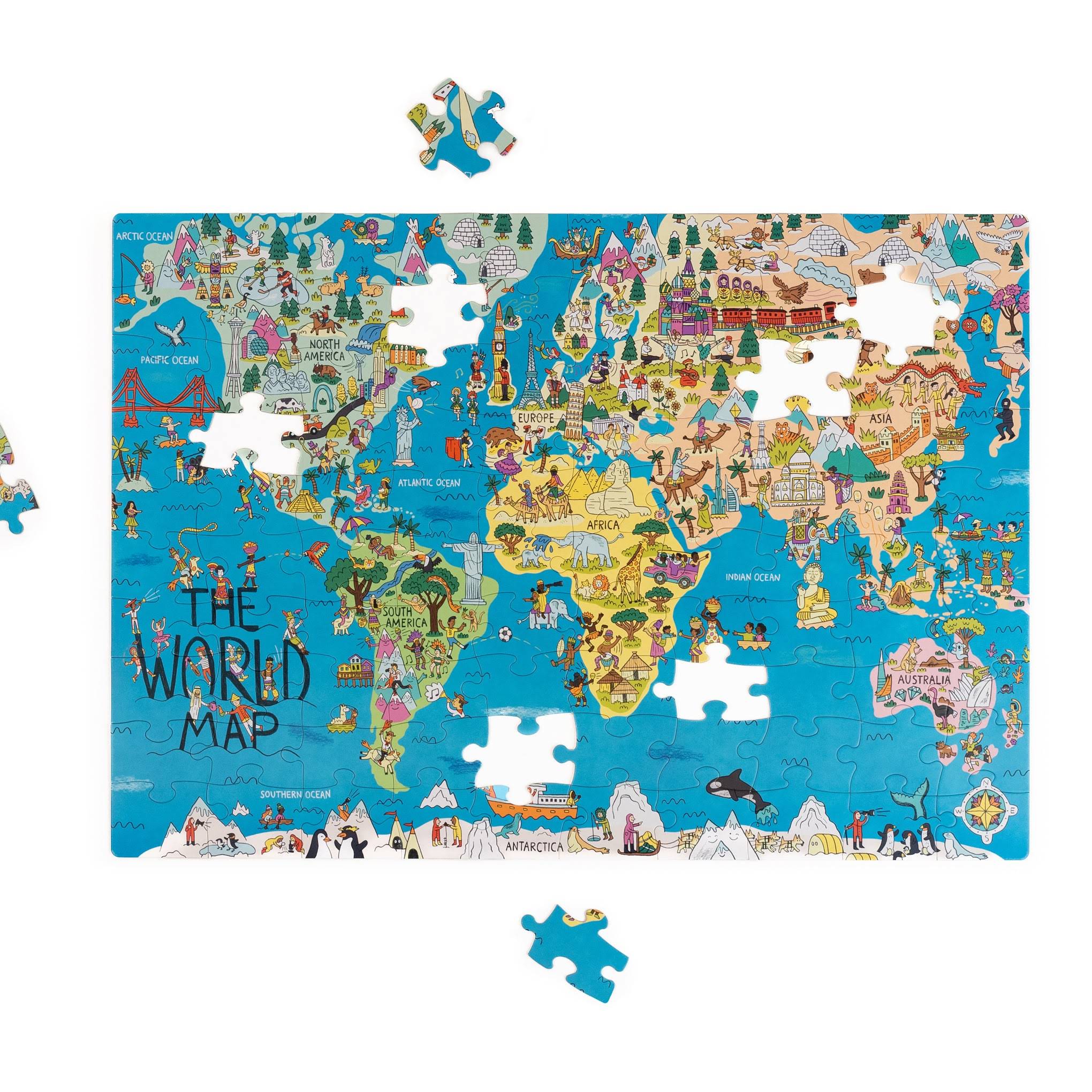 World Map Jigsaw Puzzle - 100 Pieces