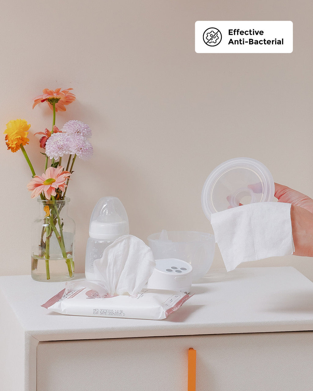 Pumping Essentials Bundle: Breast Pump Wipes, Reusable Breast Pads & Milk Storage Bags