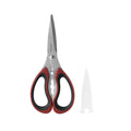Stainless Steel Kitchen and Herb Shears with Red and Black Handle