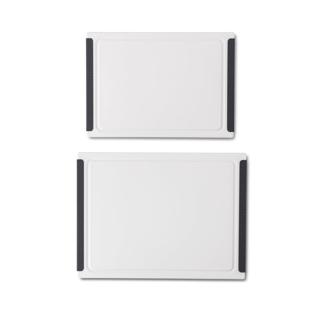 2 Piece Poly Cutting Boards White MD 10x14", LG 12x16"