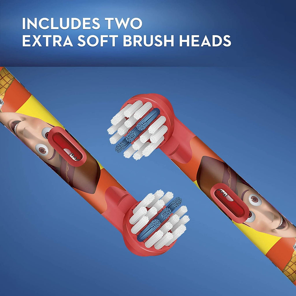 Kids Extra Soft Replacement Brush Heads, Pixar Favorites, 2 Count *Characters may vary