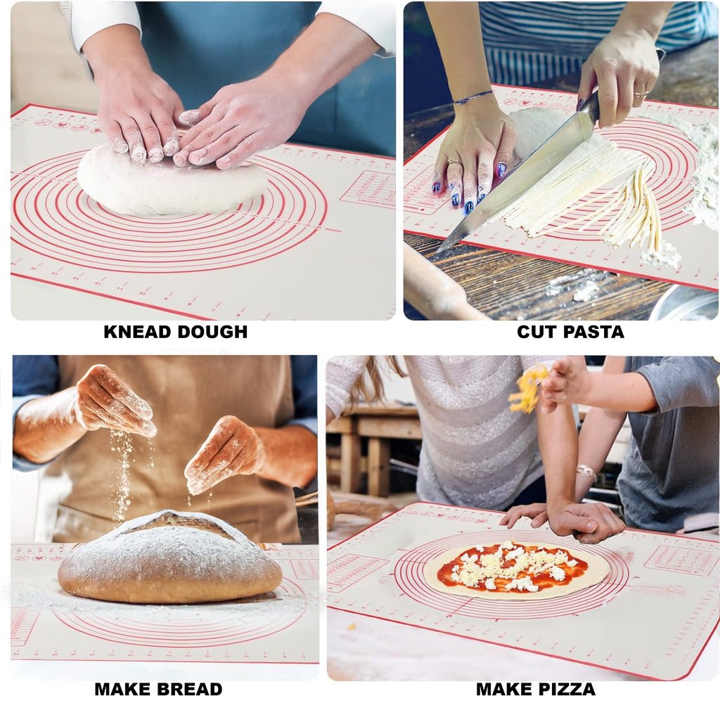 Reusable Silicone 24"x 18" Pastry Mat with Measurements