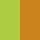 Two-Way Side Table - Green/ Orange