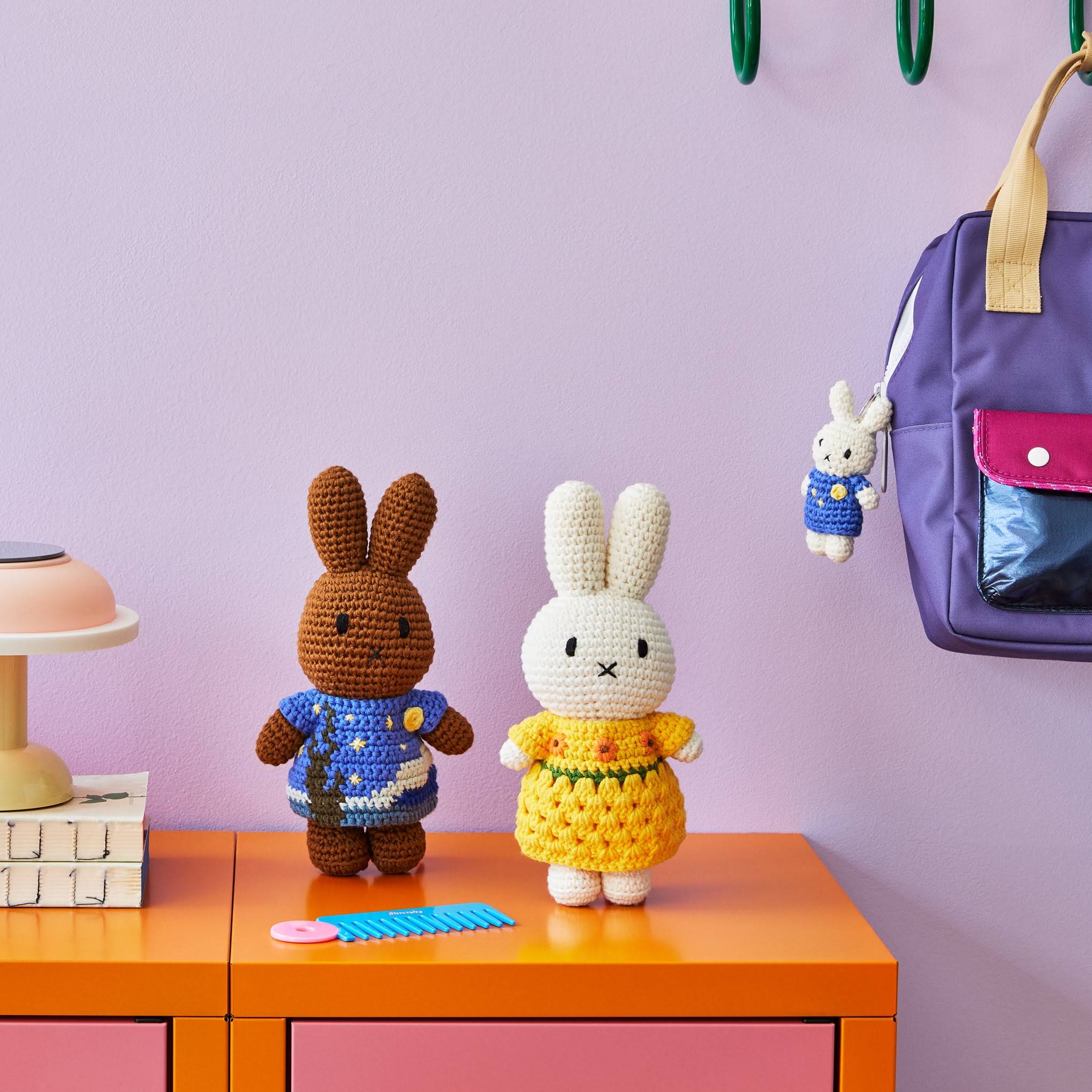 Miffy &amp; Friends Crochet Van Gogh The Starry Night Plush Toy - Melanie