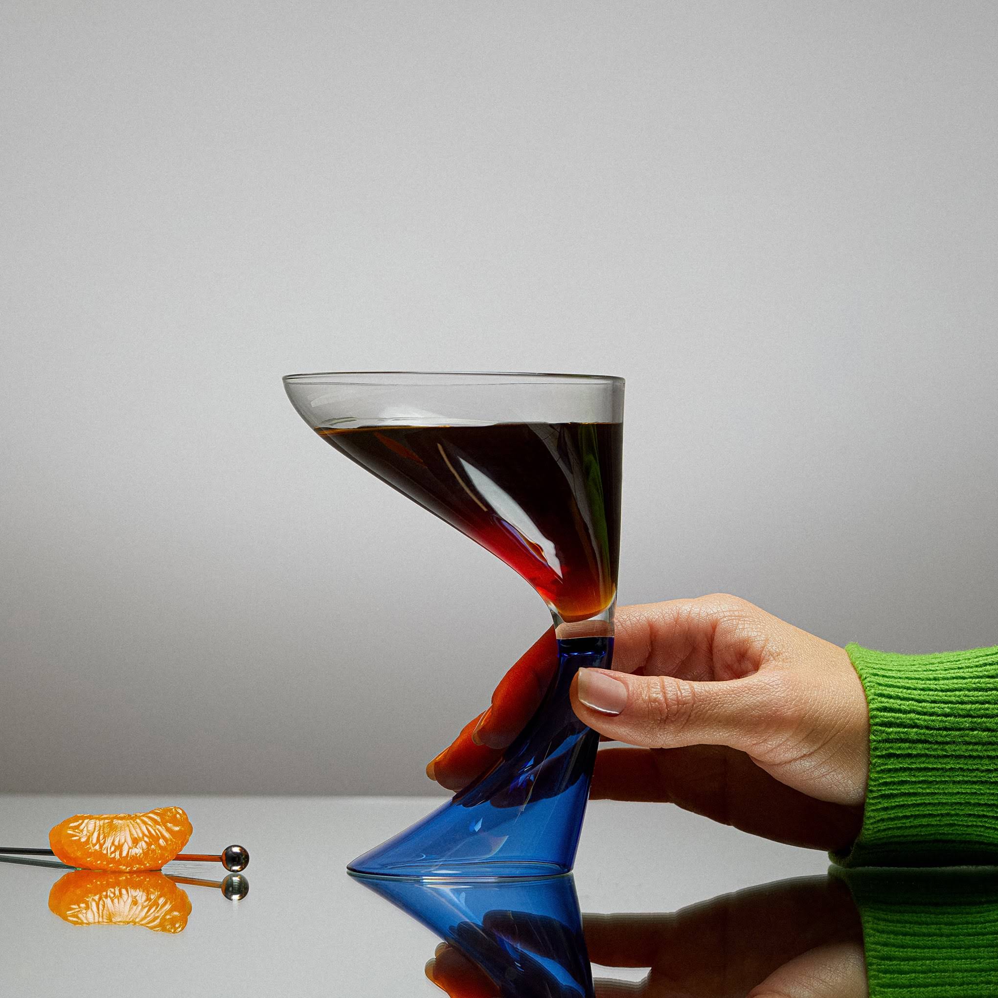 Arch Cocktail Glasses - Set of 2 - Amber