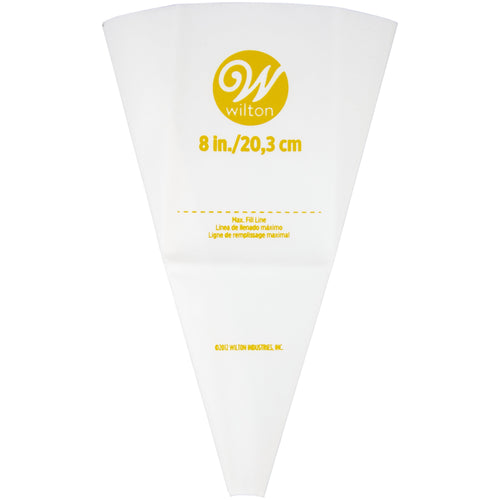 (4 pack) Reusable Featherweight Decorating Piping Bag, Plastic, 8-in.