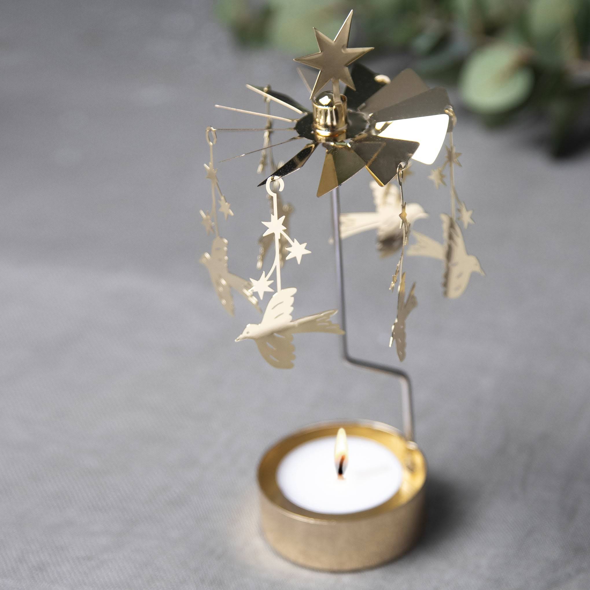 Starling Rotary Tea Light Candle Holder