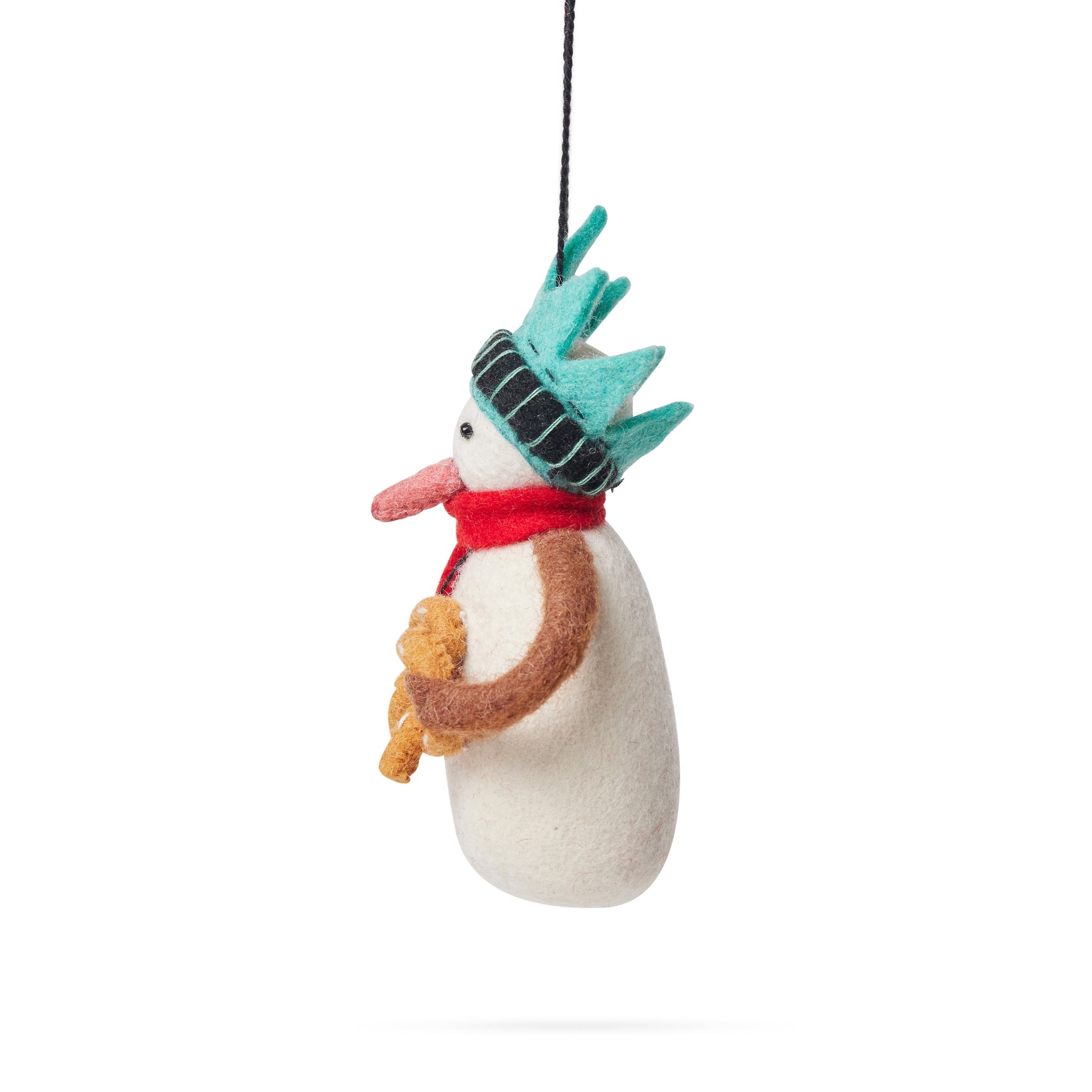 NYC Felt Ornament - Snowman Liberty