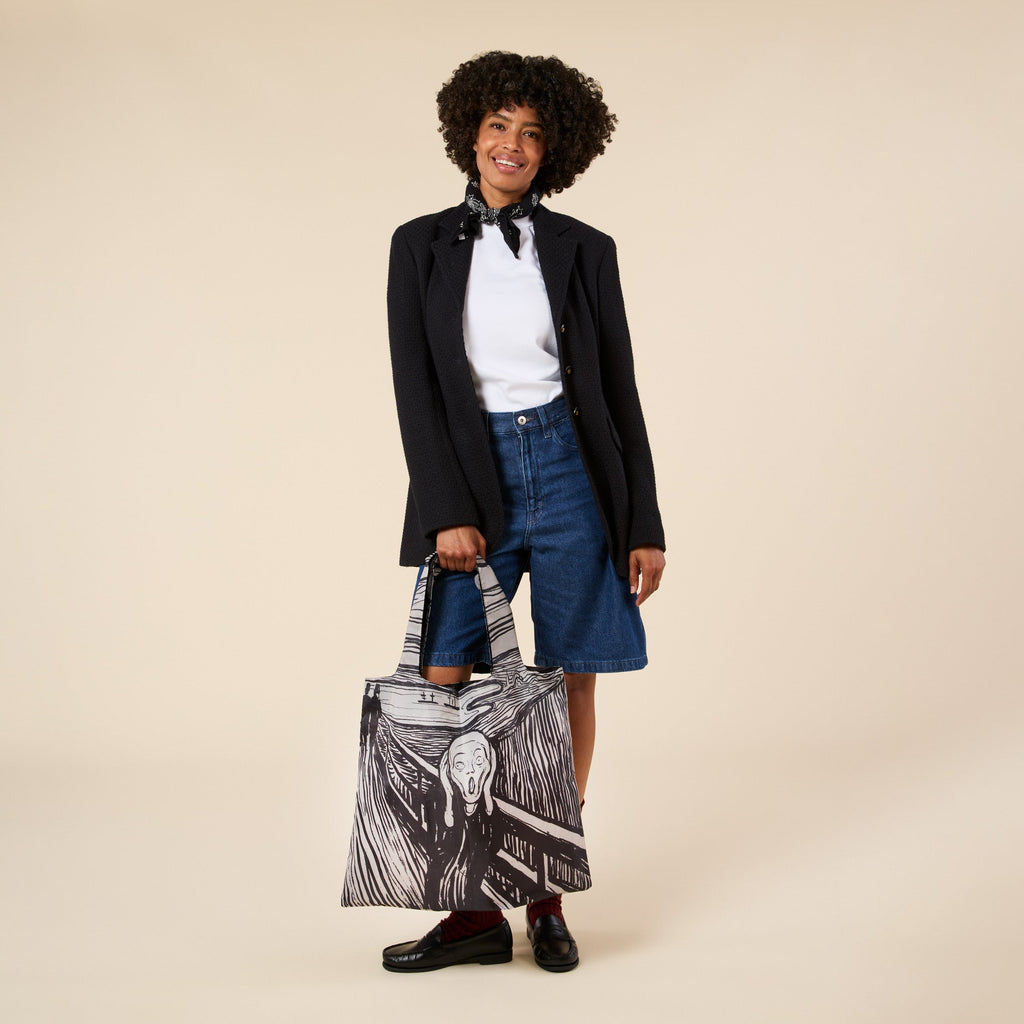 Loqi Recycled Polyester Artist Tote Bag - Munch