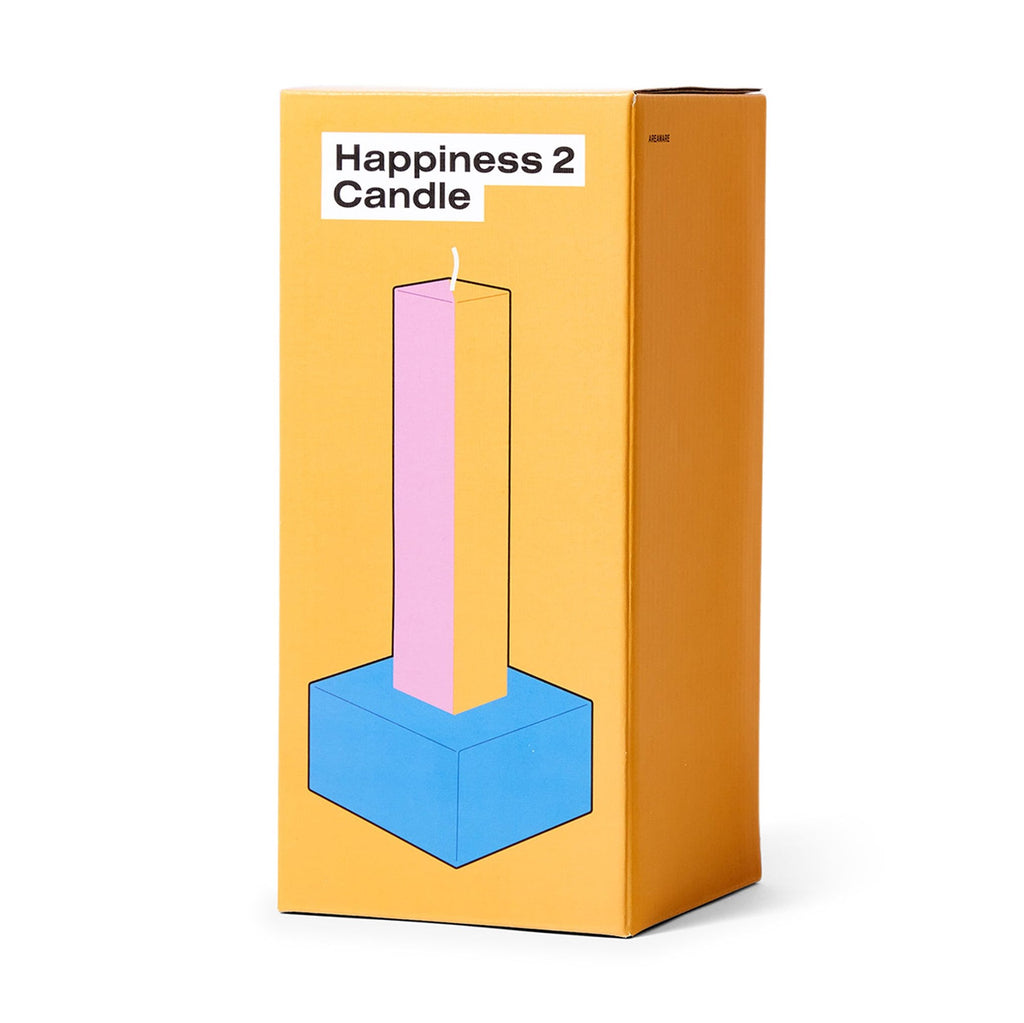 Yinka Ilori Happiness Candle - Orange/ Pink