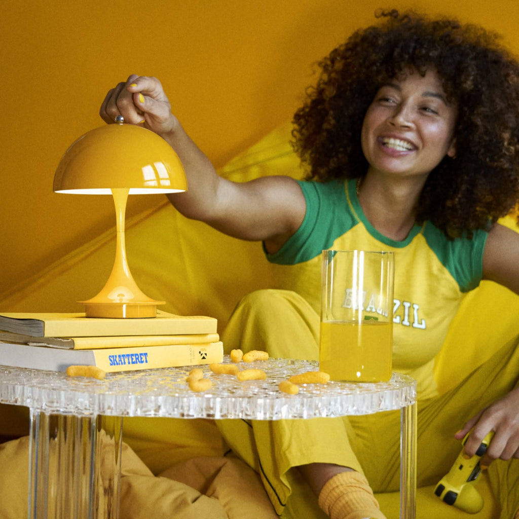 Panthella 160 Portable Table Lamp - Yellow
