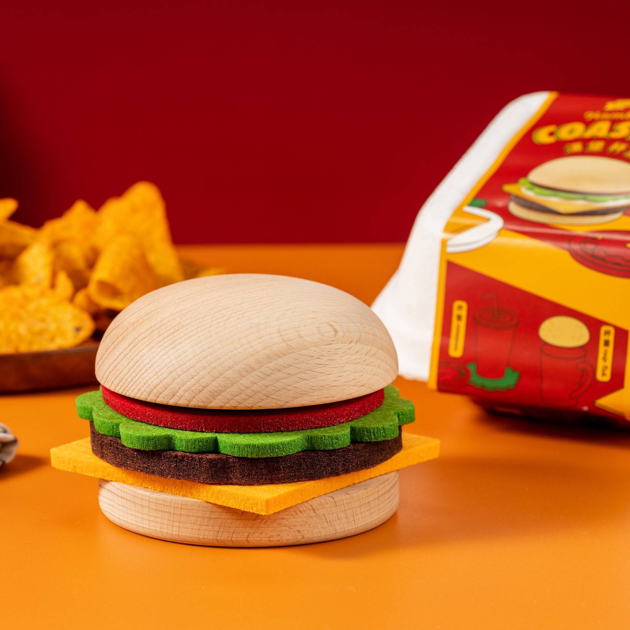 Cheeseburger Coasters - Set of 5