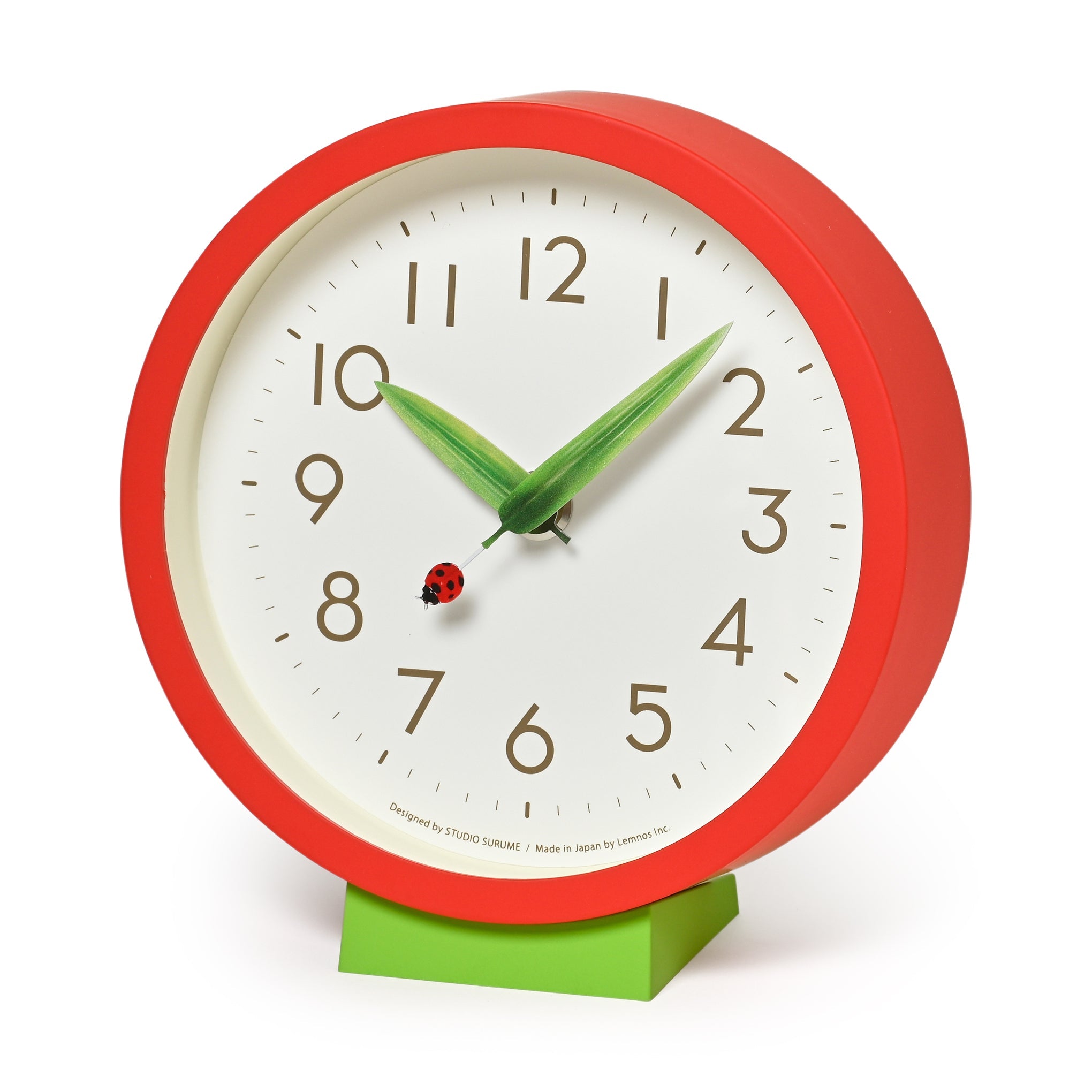 Perch Desk Clock - Red