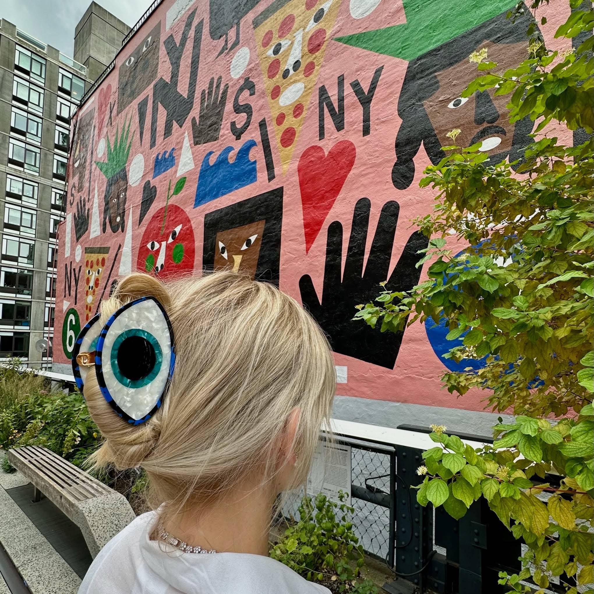 Solar Eclipse Hair Clip - Evil Eye