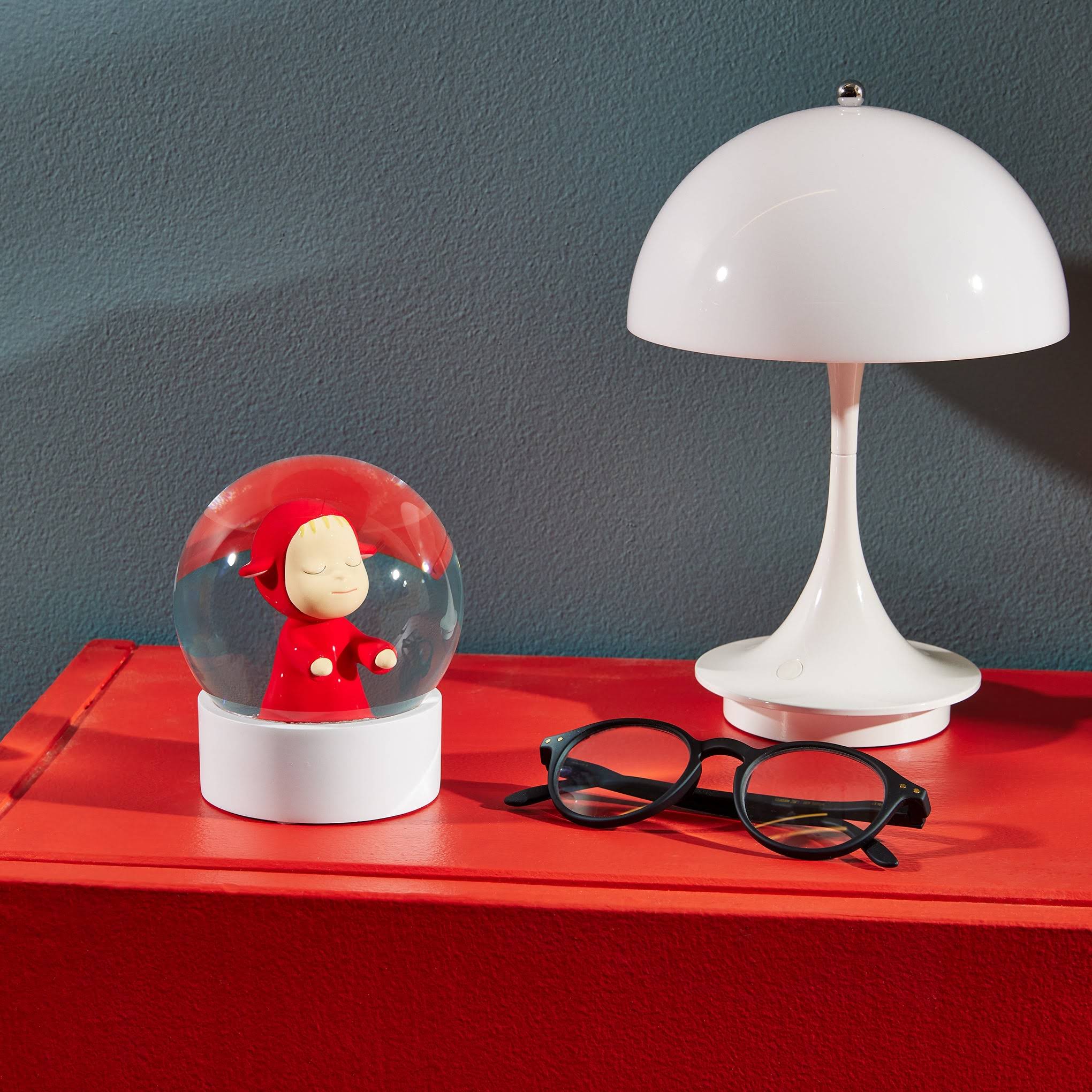 Yoshitomo Nara Little Wanderer Snow Globe - Red