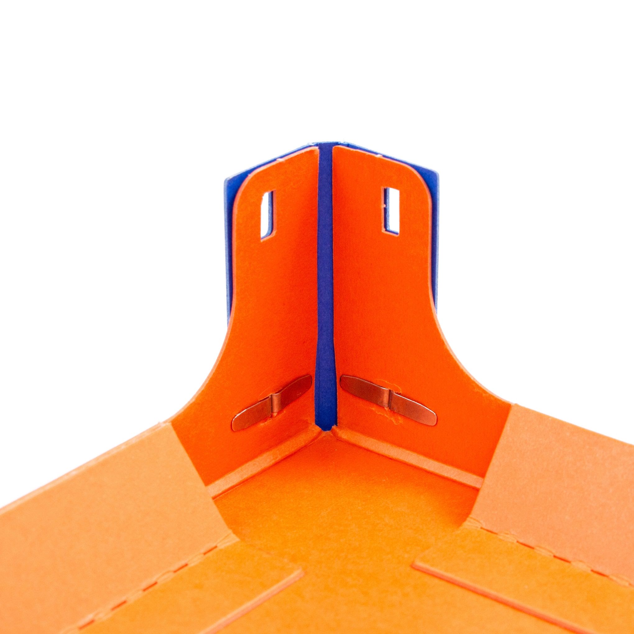 Paper Shelves Rack - Blue/ Orange