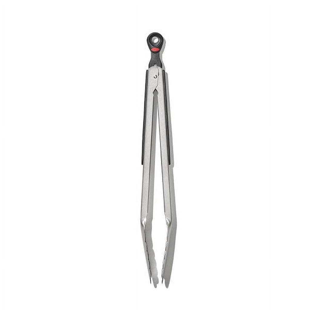 Stainless Steel 12-inch Food Tongs with Locking Handle
