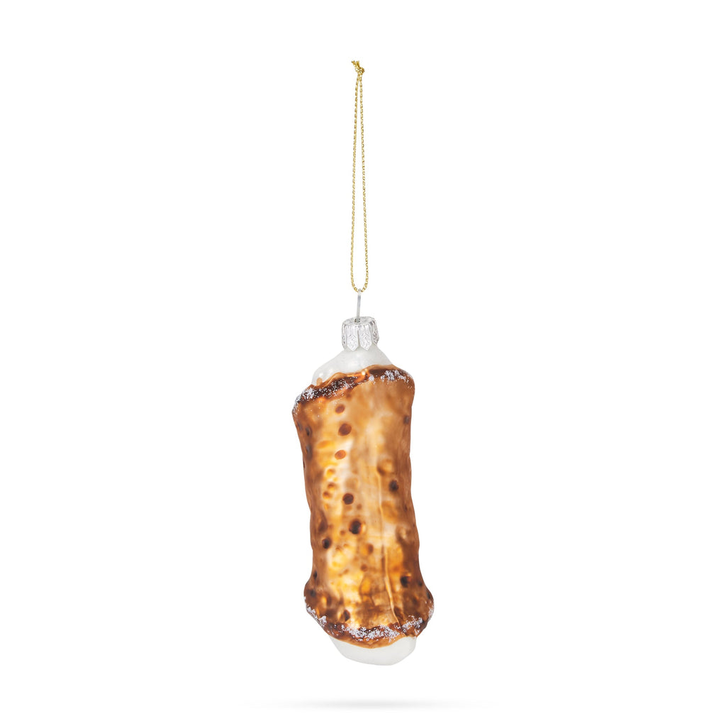 NYC Glass Holiday Ornament - Cannoli