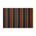 Chilewich Ribbon Stripe Shag Floor Mat - Limelight