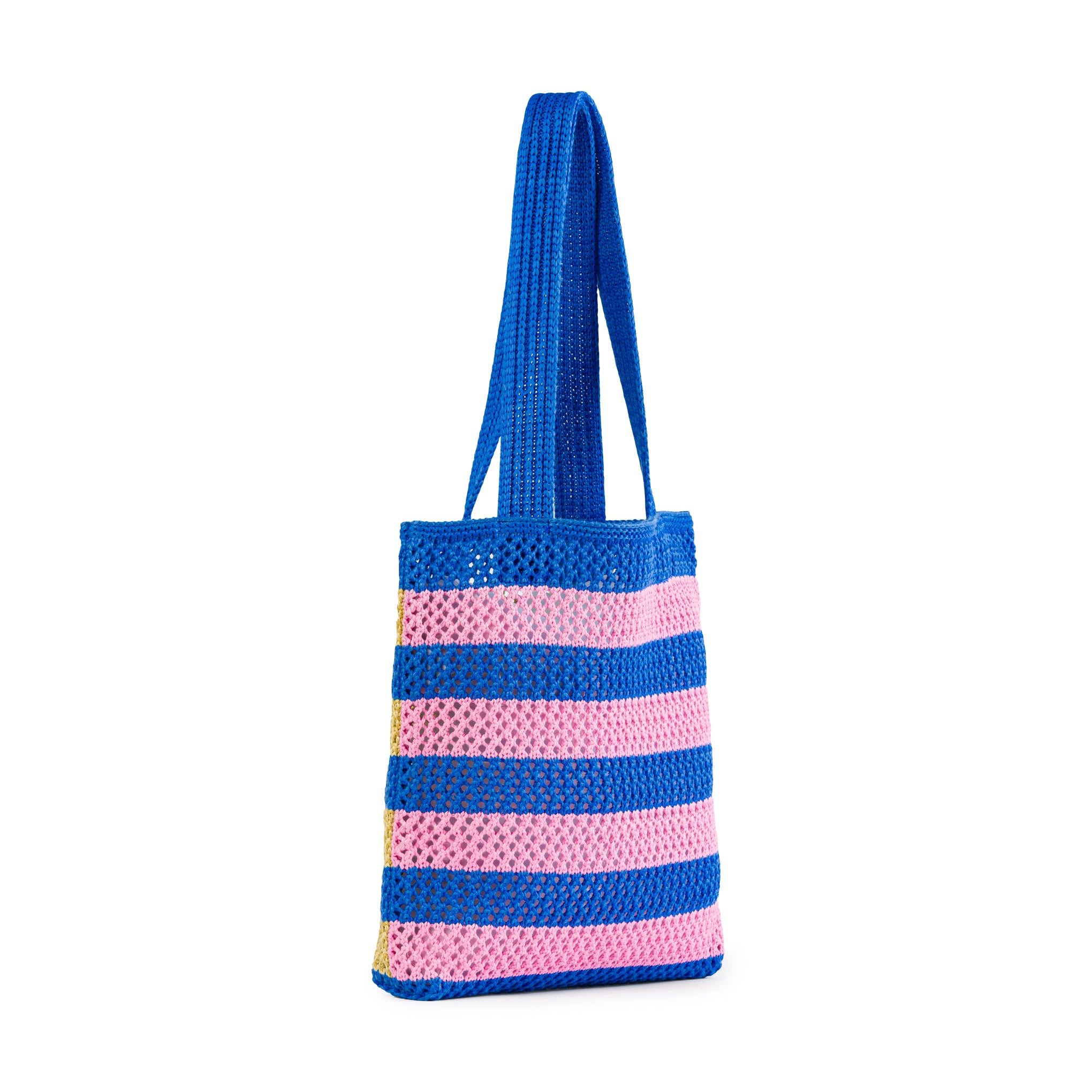 Verloop Striped Raffia Tote Bag