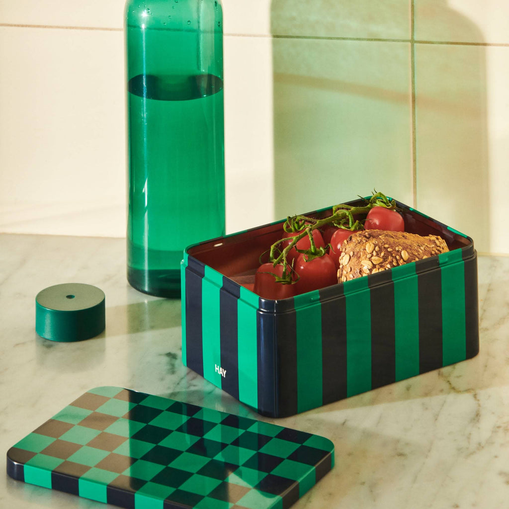 HAY Tin Container - Dark Blue/ Green