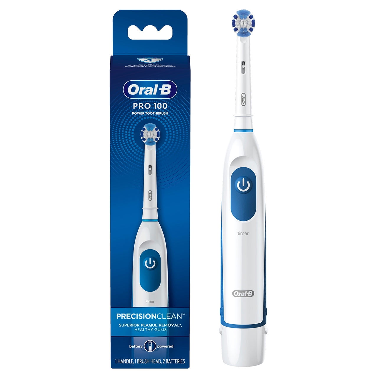 Pro Health Clinical Battery Powered Toothbrush, 1 Ct, for and Children 3+