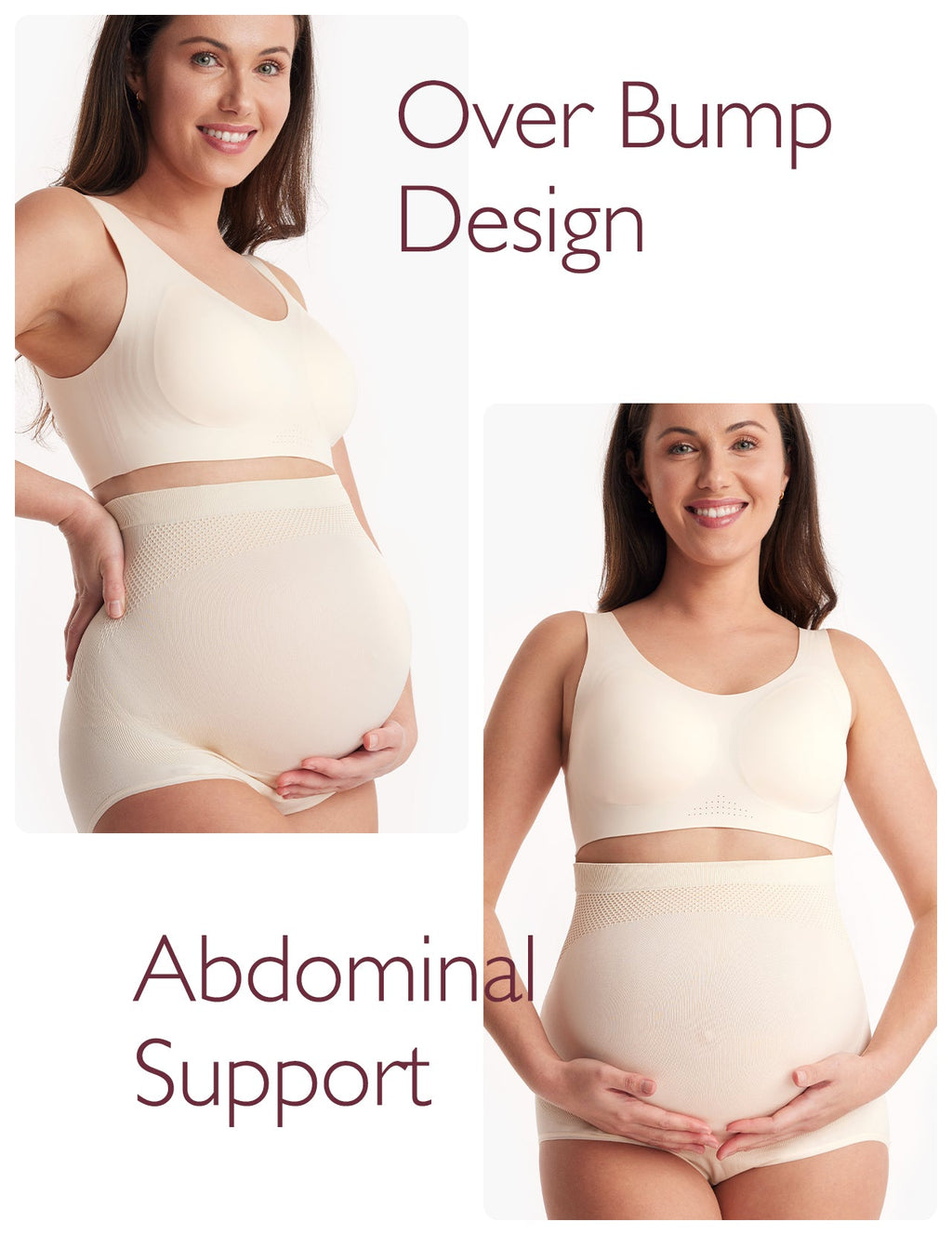 Ergonest Maternity Belly Band & High Waist Pregnancy Underwear &  Pregnancy Wedge Pillows Bundle