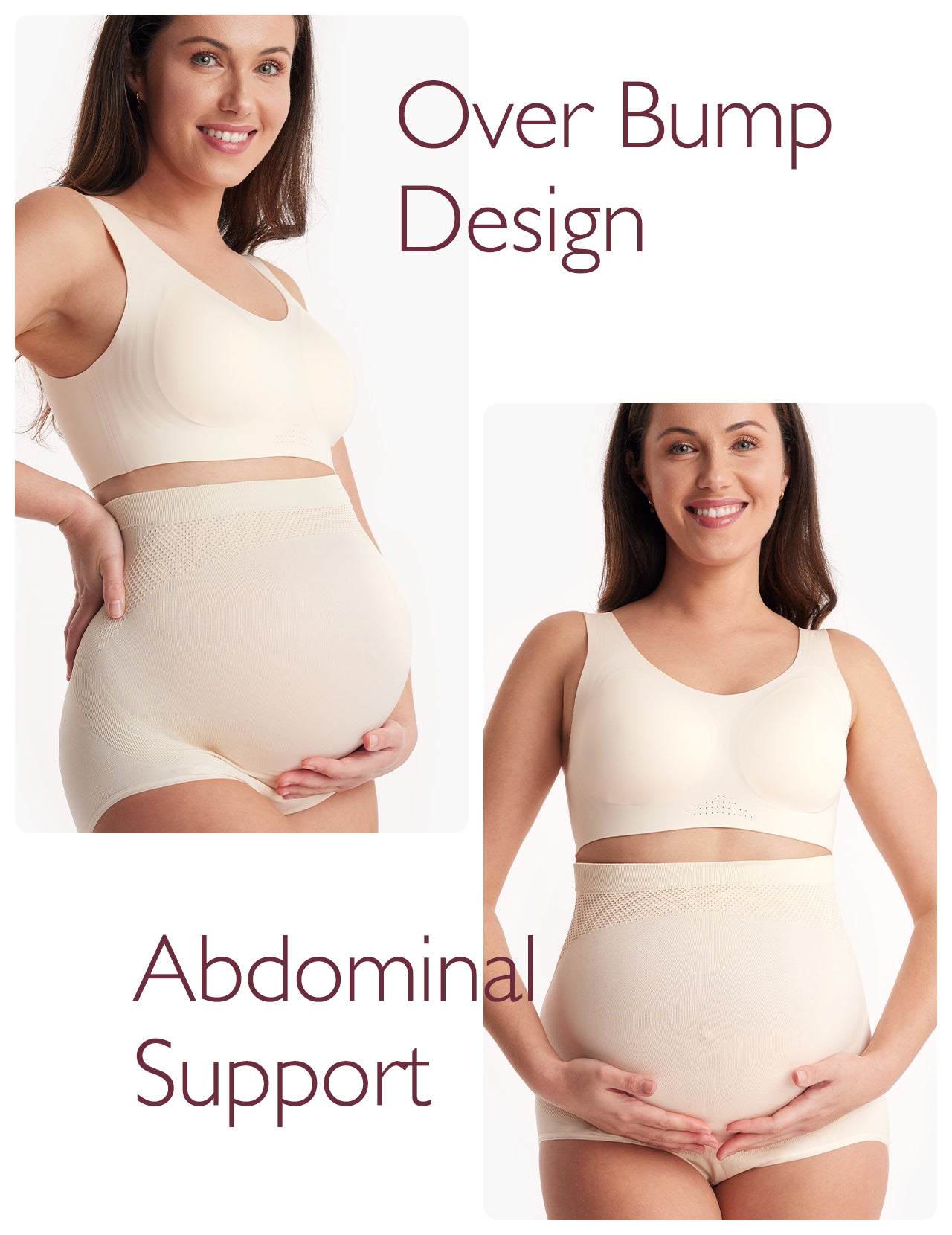 Ergonest Maternity Belly Band & High Waist Pregnancy Underwear &  Pregnancy Wedge Pillows Bundle