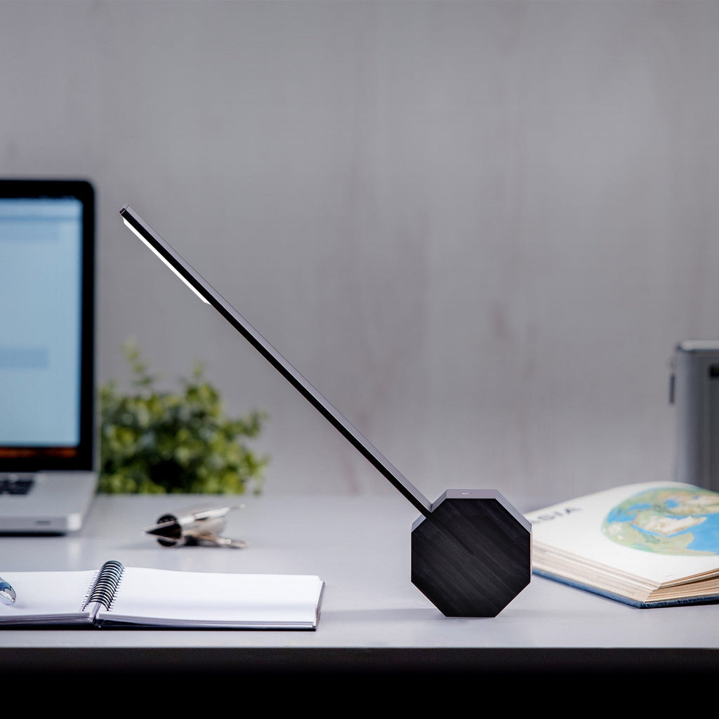 Octagon Portable Desk Light - Walnut