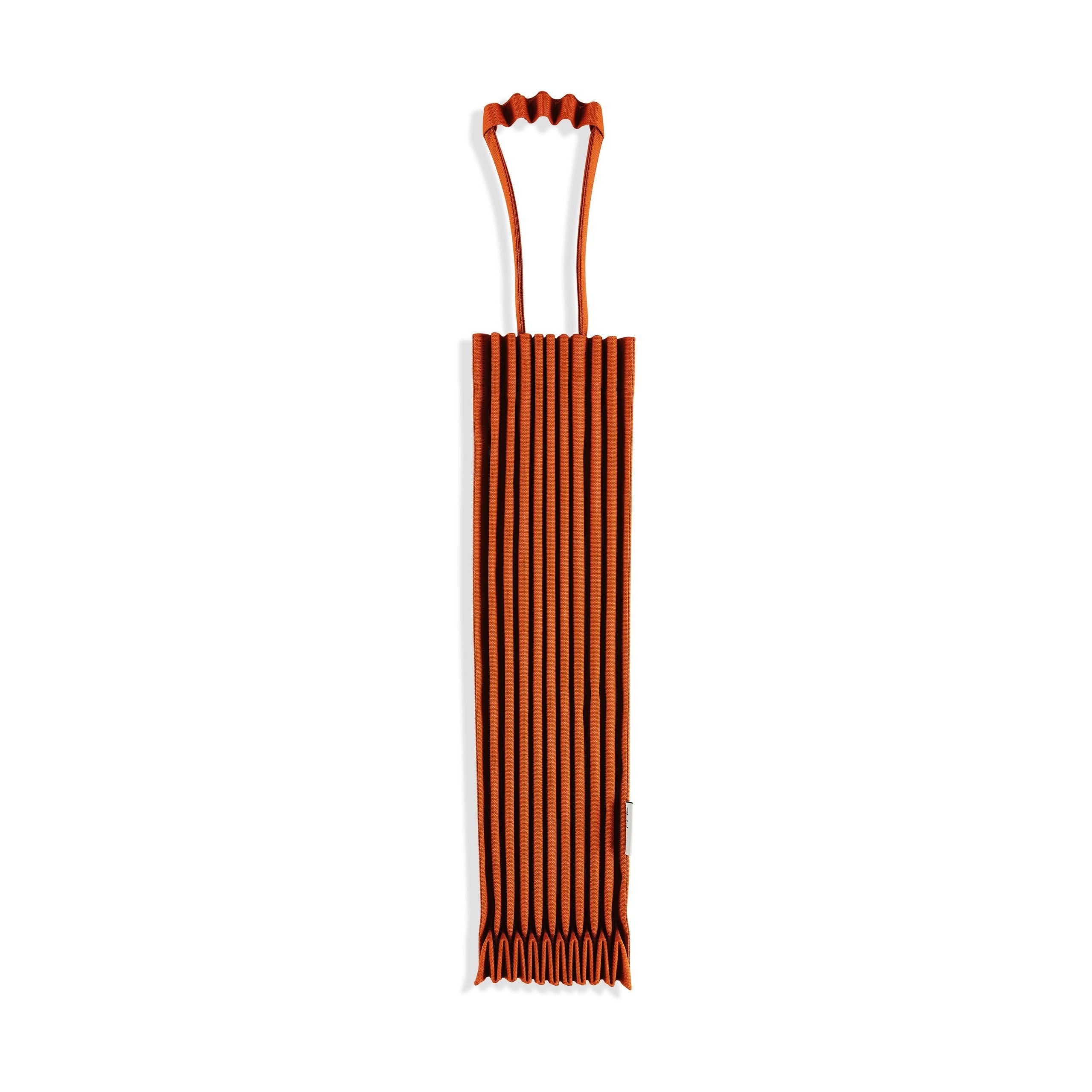 me ISSEY MIYAKE Recycled Polyester Trunk Pleats Bag - Brick