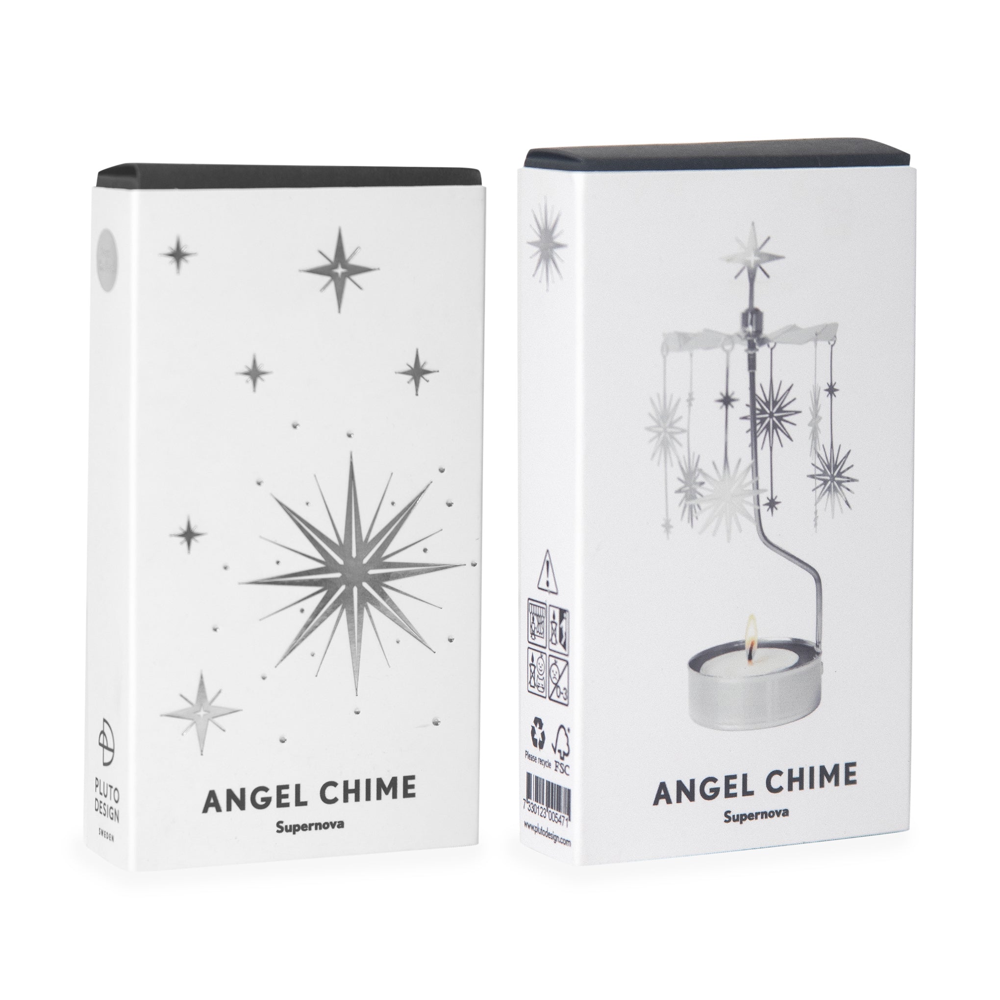 Silver Supernova Rotary Tea Light Candle Holder
