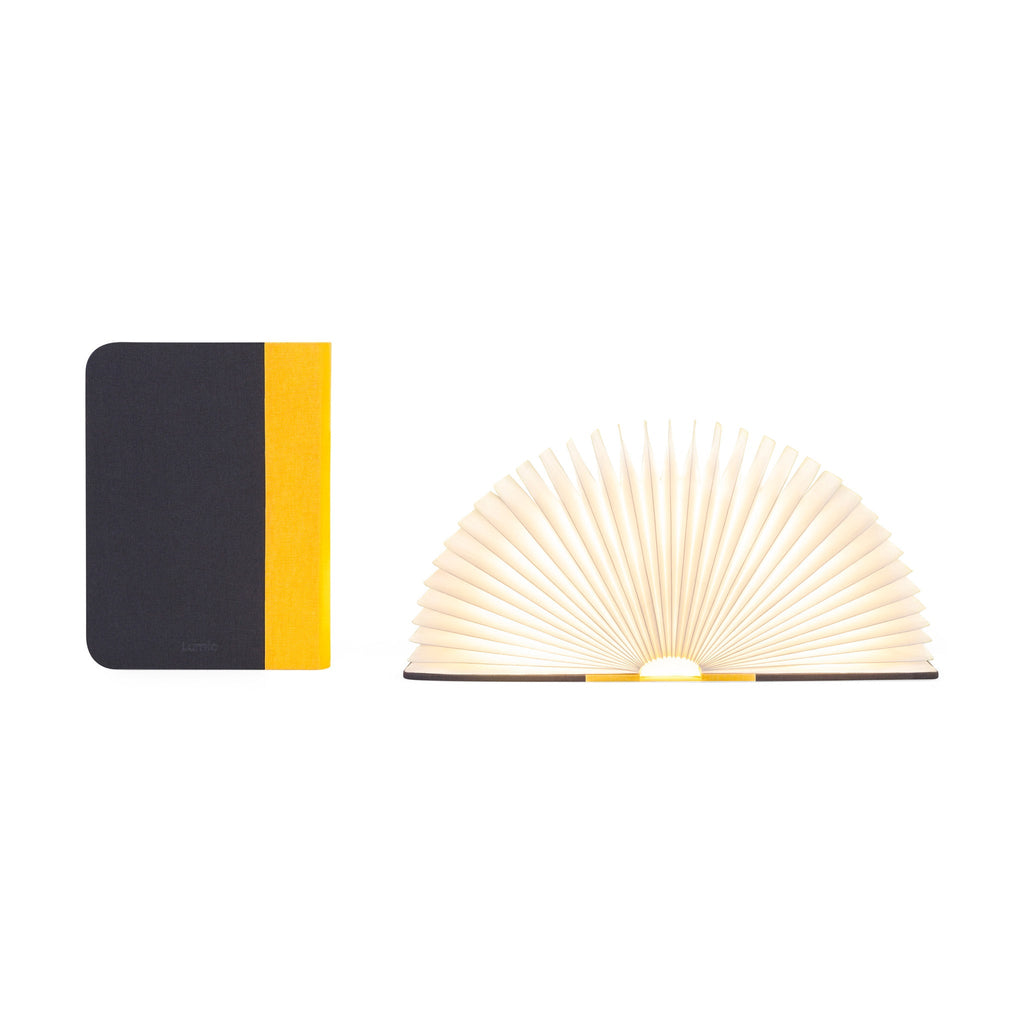 Lumio Book Lamp - Yellow/ Gray