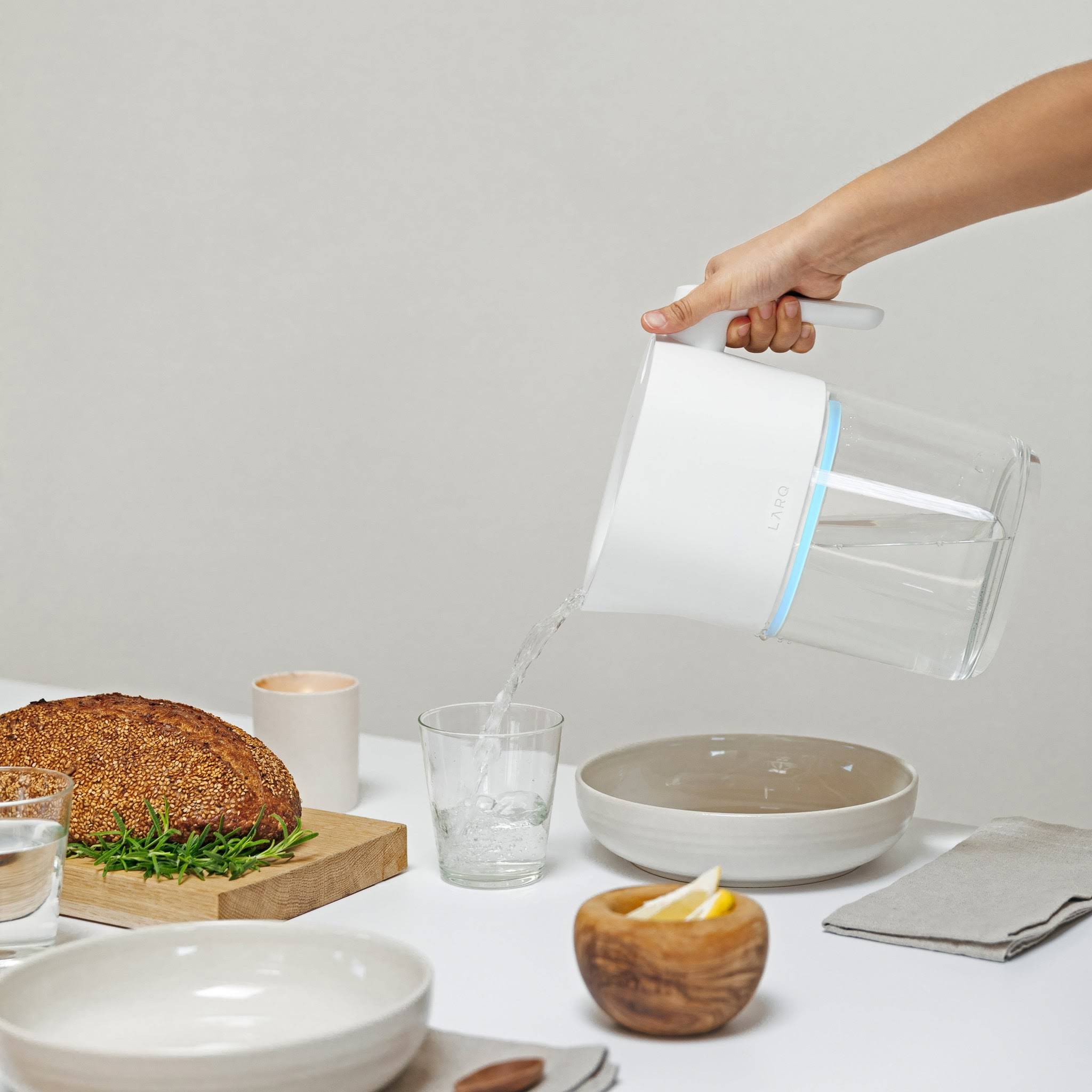 LARQ UV Purifying Pitcher - Granite White