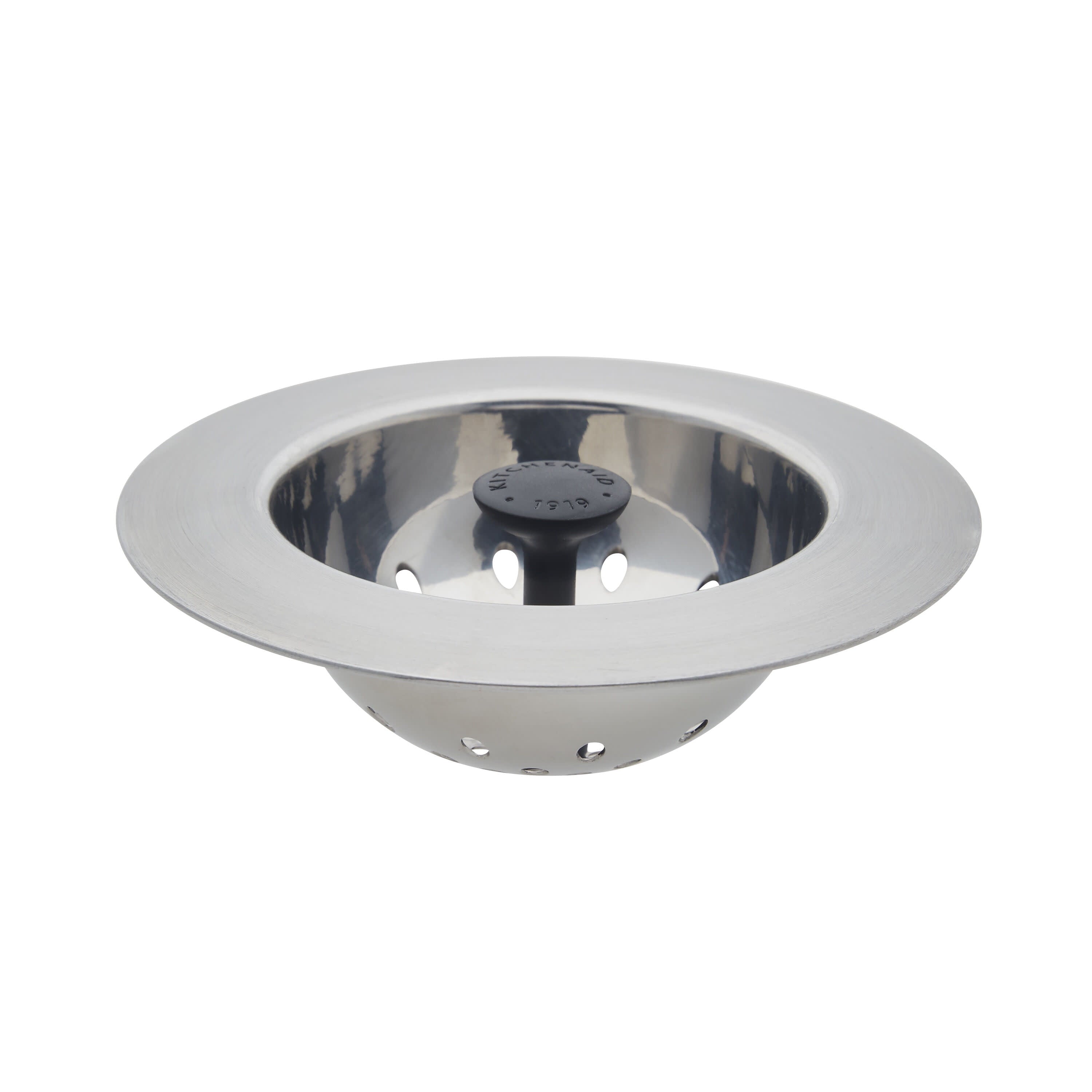 Stainless Steel Sink Strainer with Black Knob Drain Catchers