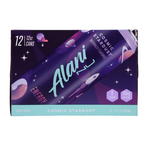 2 Pack -  Nu Zero Sugar Cosmic Stardust Energy Drink 12 oz Cans - 12 pk Packaging may vary