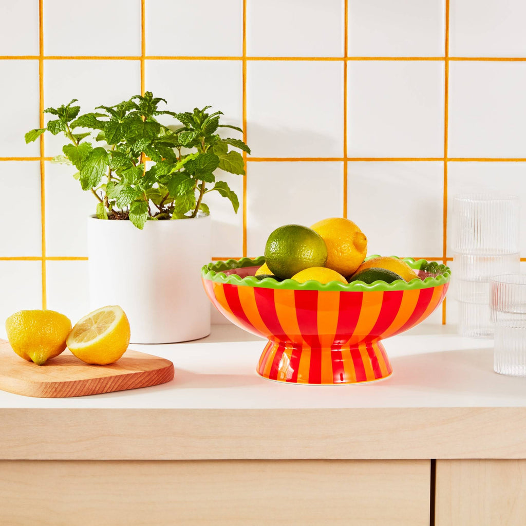 Oorun Didun Ceramic Serving Bowl by Yinka Ilori