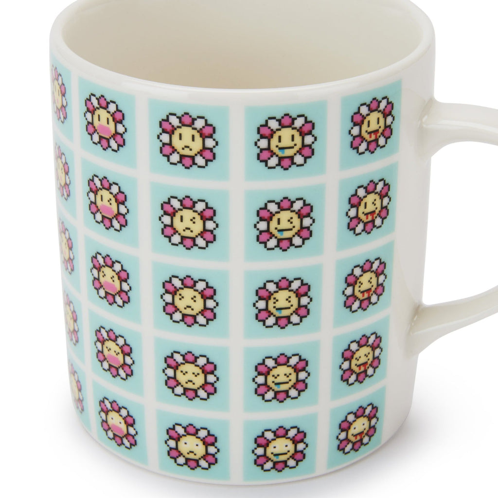 Takashi Murakami Ceramic Flower Mug - Blue