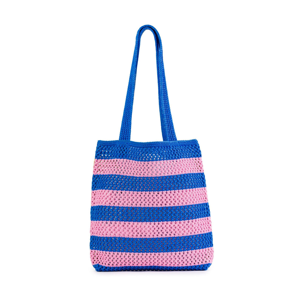 Verloop Striped Raffia Tote Bag
