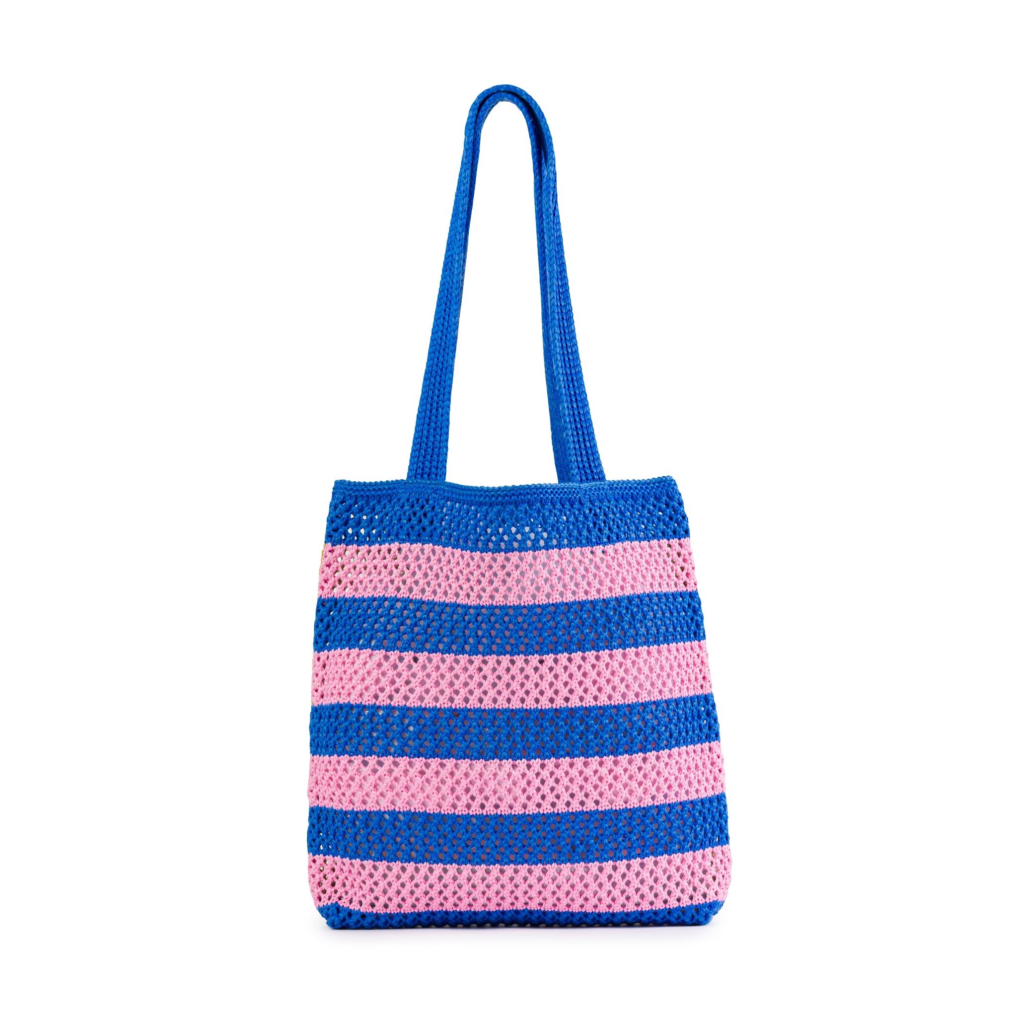 Verloop Striped Raffia Tote Bag