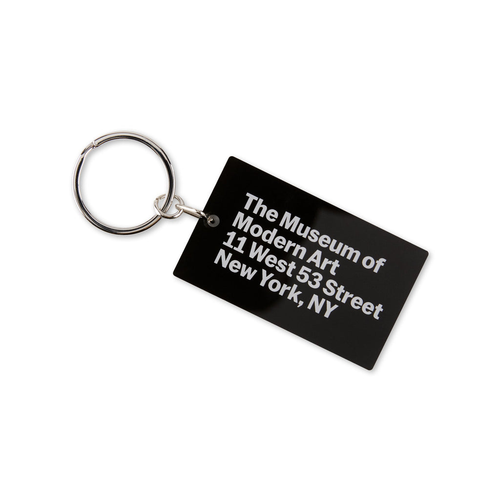 MoMA Acrylic Address Keyring - Black