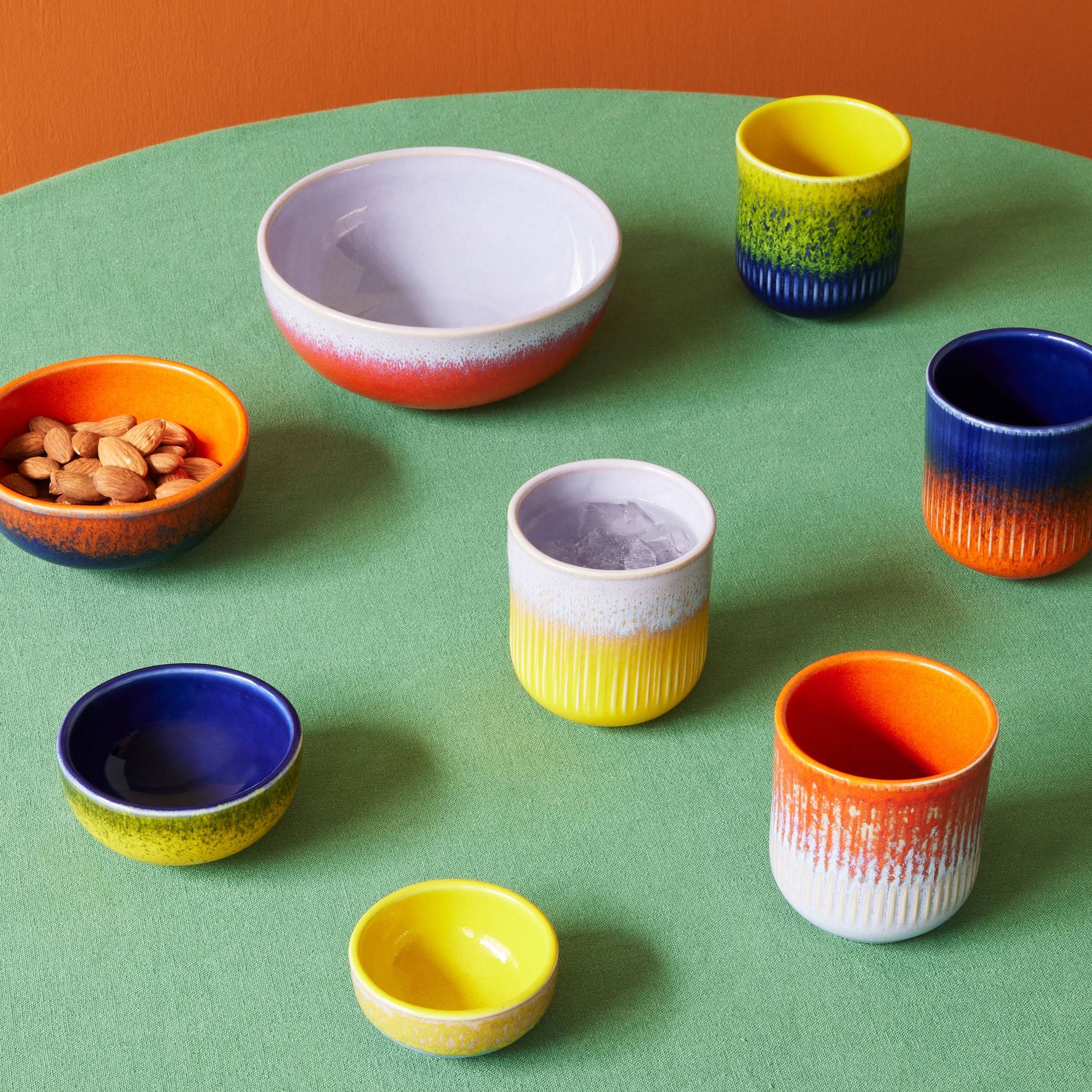 Portuguese Glazed Ceramic Nesting Bowls