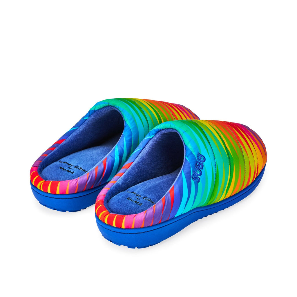 Jeffrey Gibson for MoMA Subu Slippers - Chevron Spectrum