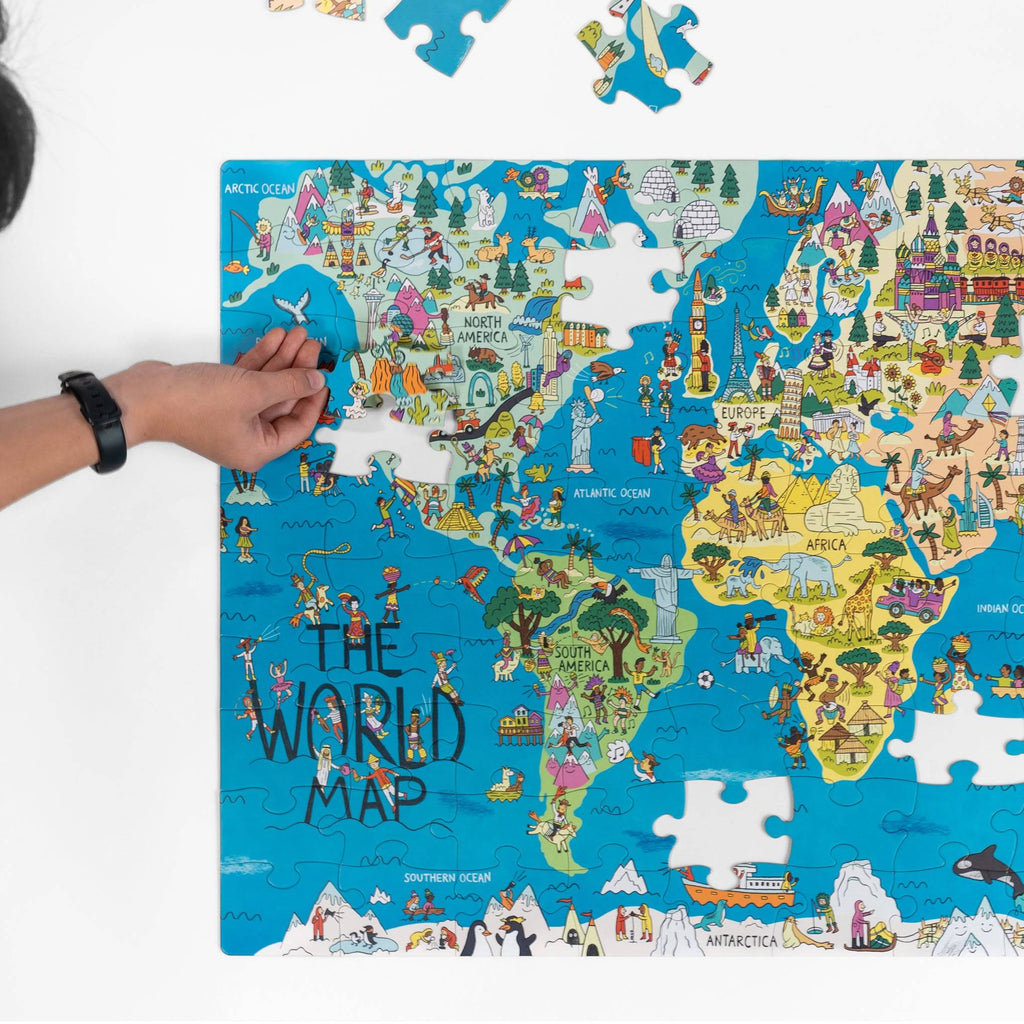 World Map Jigsaw Puzzle - 100 Pieces