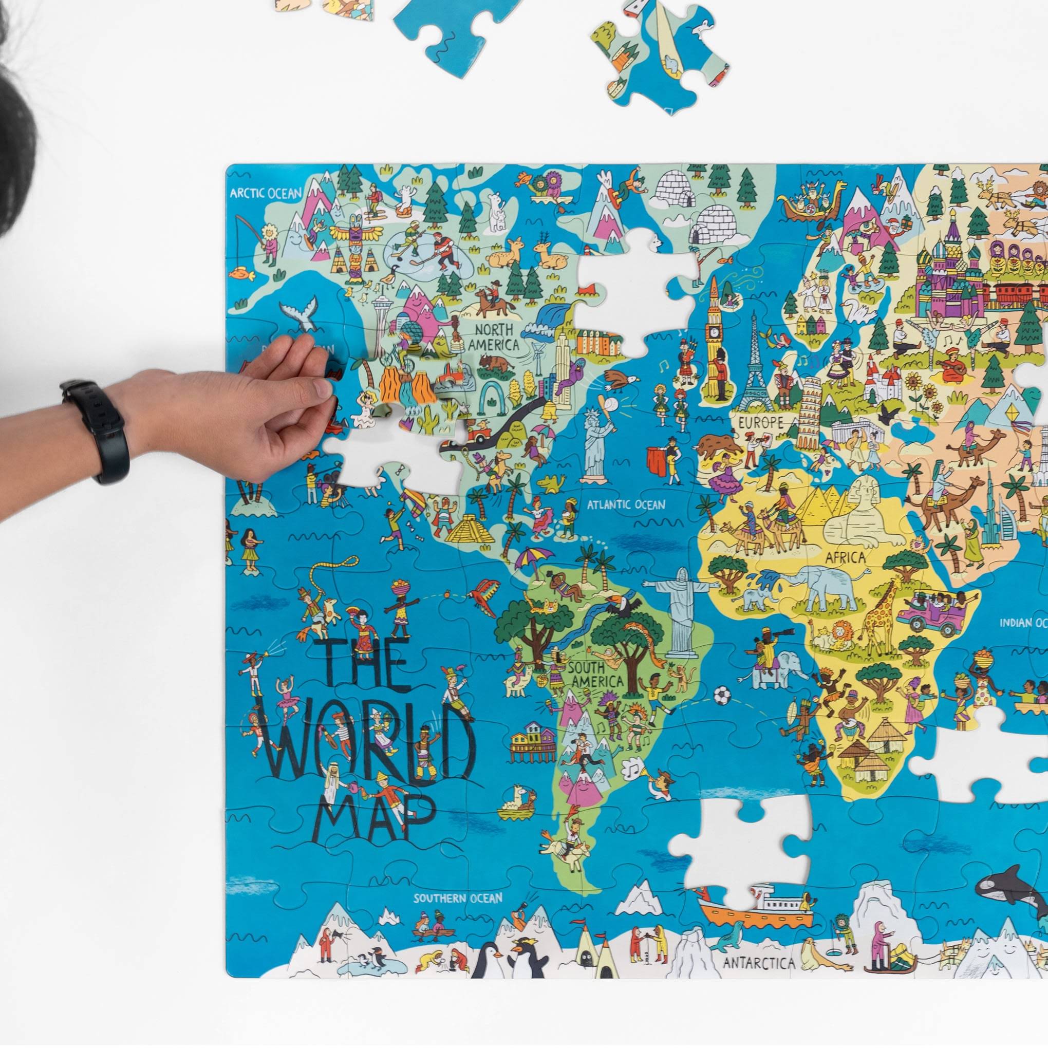 World Map Jigsaw Puzzle - 100 Pieces