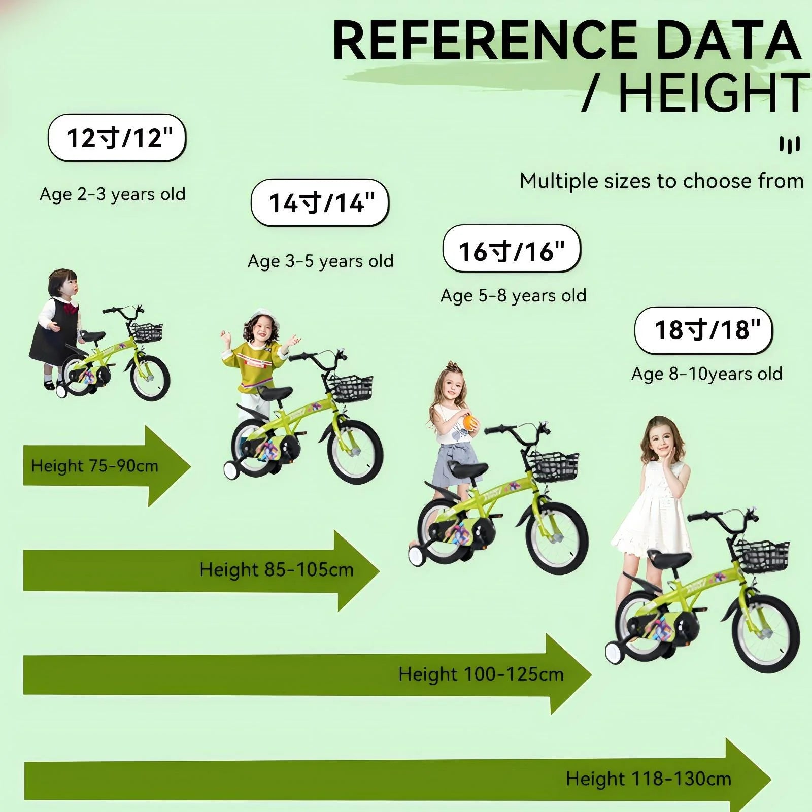 Baprem 18" Girls Bike for 5-9 Years Old Kids, Cute Kids Bike with Training Wheels, Steel Frame Sporty Children Bicycle, Pink