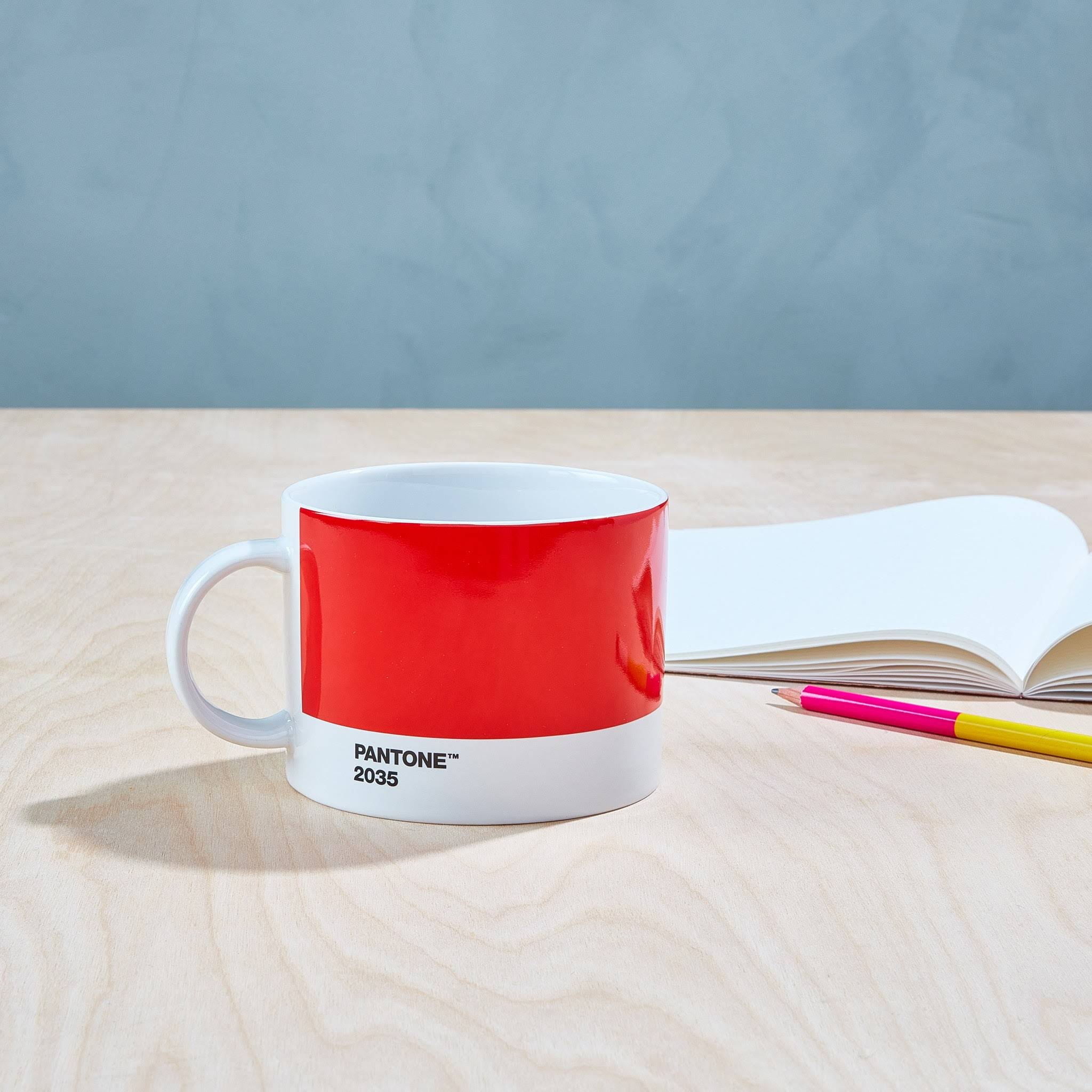 Pantone Wide Tea Cup - Red