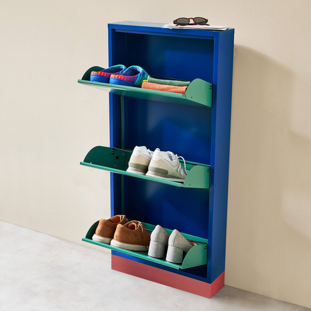 3-Drawer Shoe Rack &amp; Storage Cabinet