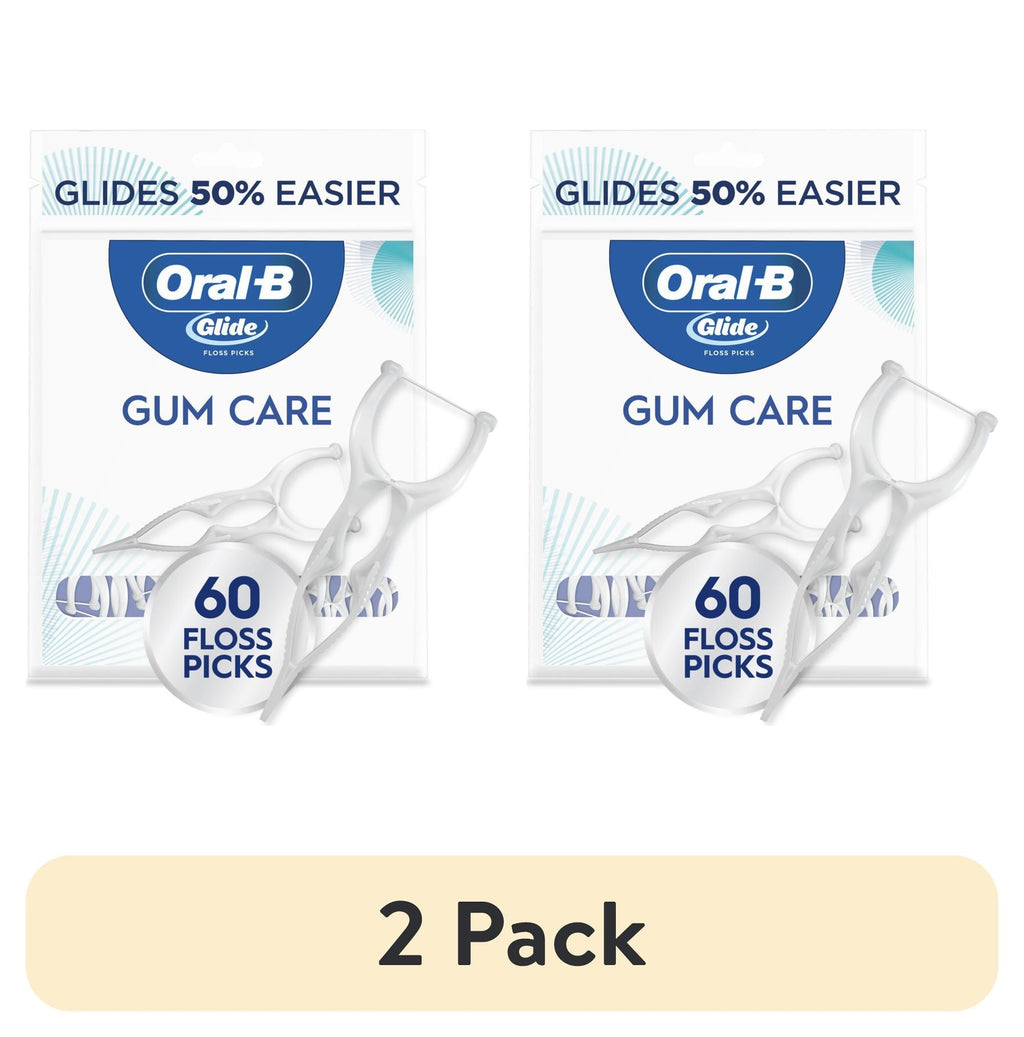 Floss, Glide Gum Care Dental Floss Picks, Good for Back Teeth, 60 Picks