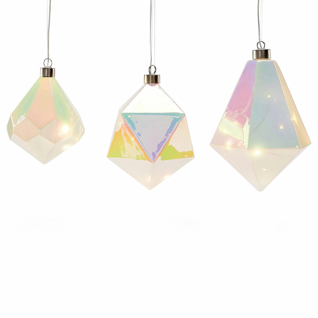 MoMA LED Winter Gems Glass Holiday Ornament - Jewel