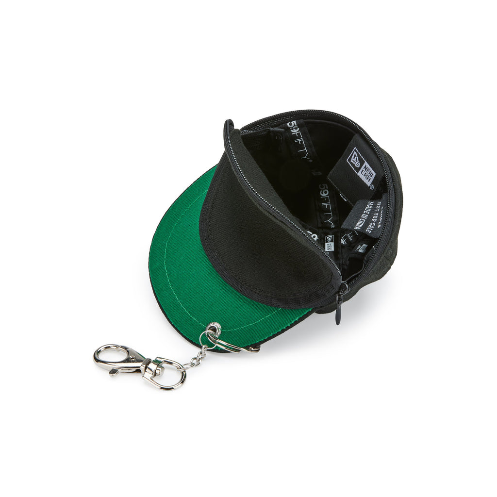 Mini MoMA Baseball Cap Keyring Pouch - Black